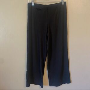 J.Jill Ponte Full Leg Cropped Pants Sz Small Petite black